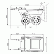 Mini-dumper thermique Delta-Competent Garden Dumper 4x4 neuf_3