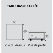 Tables basses Galet & Carrée - Accueil - Buronomic avec plateaux organiques et niches de rangement_3