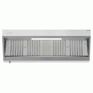 Hotte murale inox 2m avec moteur, régulateur, filtre et éclairage | Profondeur 700 mm_3