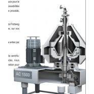 Séparateur alimentaire-centrifuge à assiettes - Flottweg - vitesse de rotation maximale et clarification des liquides_3