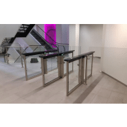 Couloir rapide à vantaux pivotants - Record Speedgate Swing Slim - Design transparent, sécurité et personnalisation_3