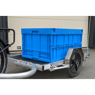 Remorque vélo pour transport de charges lourdes jusqu'à 300 kg