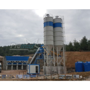 Centrale à béton fixe avec mélangeur Twin Shaft/Single Shaft - 100 m³/h - Capacité 3000 lt - Promax S100_3