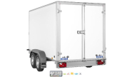 Remorque fourgon en bois SARIS - 2 essieux roues extérieures - PTAC : 2700 Kg - 356 X 169 X H180 CM - Reference -K1 256 150 1500 1_3