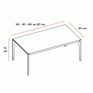 Bureau droit X9- Officity - 220, Noyer américain_3