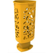 Corbeille publique Scuderia - plastique - Polyéthylène haute densité - 57,5 litres - anti-UV et anti-graffitis_3