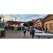 Préau scolaire impluvium Spacio - carré - design aérien et modulaire - 36 à 100 m²_3