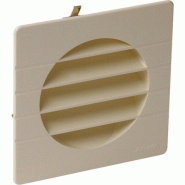 Grille de ventilation extérieures coloris blanc ø 160 mm - spéciale façade - getm pour tubes pvc et gaines
