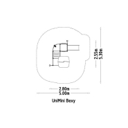 Structure multi-jeux Unimini Bexy - 1 à 5 ans - 8046903 - Hags - Poteaux bois et panneaux HPL_3