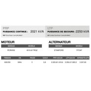 AP-2280 - Groupe électrogène en container triphasé 50 Hz - 2.250 kVA - Moteur PERKINS et alternateur STAMFORD_3