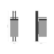 Lame - poubelle publique - bottega7 - 60 litres_3