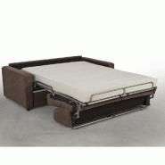 Canapé convertible Day Express - Mono assise - Matelas 14 cm polyuréthane - Taupe - Fabrication artisanale italienne_3