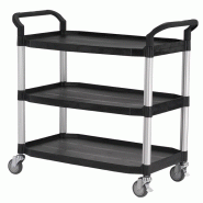 Chariot plastique polyvalent - 190309 – 3 plateaux - 1040 x 495 x 920 mm_3