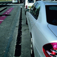 Séparateur de voies pour voirie - résistant aux conditions extrêmes - bandes réfléchissantes - 600 mm_3