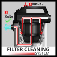 Aspirateur eau et poussière Einhell TE-VC 2340 SAC - Cuve inox 40L - Filtre HEPA - Prise asservie 2200W_3