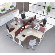 Bureau open space moderne et opératif - Prem's Columbia - plusieurs finitions et dimensions au choix_3