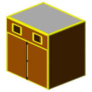 Cache-bac pour colonne d'appoint volontaire - Accepte 2 bacs 4 roues - Structure résistante bois ou acier_3