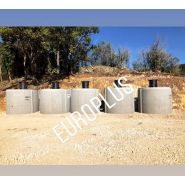 Cuve en béton de 7500 litres avec rehausse   couvercle