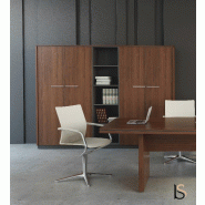 Grande armoire de rangement Status - MDD. - Noyer_0