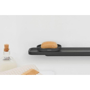 MindSet Porte-savon -Mineral Infinite Grey - Porte-savon haut de gamme en métal texturé pour savon grand format_3