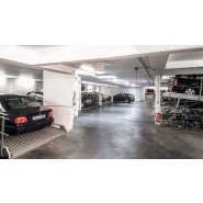 Parking mécanique à plateformes inclinées pour stationnement double niveau, faible profondeur de fosse et hauteur d'installation - Parklift 340_3