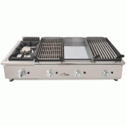 Plancha gaz modulaire FLEXI Ligne 600 - 8 brûleurs - 130 cm - 23.2 kW | Arilex 4MB_3