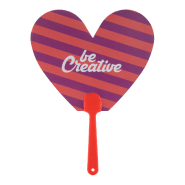 Éventail sur-mesure - poignée en plastique et papier stratifié - impression digitale - minimum 100 pcs_3