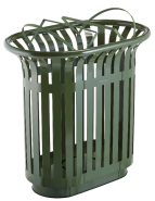 TULIPE Corbeille publique 2 x 60L à poser - Fabrication française - Matière recyclable - Optimisation de la collecte séparative_3