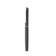 Set de stylos - Stylo à bille et roller en aluminium texturé - Boîte cadeau noire_3