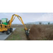 Cureuses de fossés et rigoleuses roto-trancheuses hydrauliques - dondi - vitesse 0.8 à 1.2 km/h_3