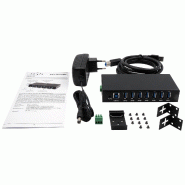 Exsys ex-11237hms hub 7 ports usb 3.2 gen 1 din-rail kit via vl811+ chipset_3
