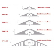 Goulotte de plancher 8 dimensions, coloris gris ou noir - Gamme BASEA_3