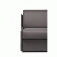 Canapé convertible France Matelas - 16 cm - Système Express - Sommier à lattes 140 cm - Microfibre taupe_3