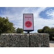 Panneau d'affichage lumineux LED - hauteur des caractères disponibles de 60 à 900 mm - aloes red - Anima_2