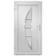Vidaxl porte d'entrée anthracite 108x208 cm pvc 3187878_3