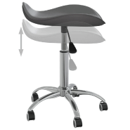 Vidaxl tabouret de salon et spa gris similicuir 323688_3