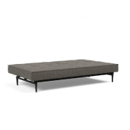 Canapé-lit convertible Innovation Living Splitback Styletto - 115x210 cm - Pieds chêne noir - Tissu Flashtex Dark Grey_3