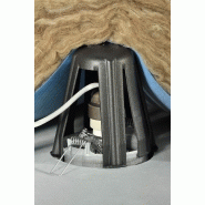 Lot de 3 cloches de protection pour spot à encastrer spotclip ii fixe noir_3