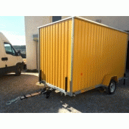 Roulotte de chantier baraques jaunes / stockage / 3.33 x 2.2 x 2.33m_3