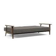 Innovation Living - Canapé-lit design Splitback Frej convertible 115*210 cm - Chêne fumé et tissu Flashtex Dark Grey_3