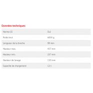 9886 - Cric à vérin hydraulique BGS Technic - capacité de chargement 12 tonnes - avec soupape de sécurité et tige de piston télescopique_3