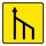 Panneau de voirie temporaire KD10B2 - Réduction de plusieurs voies à droite - Signalisation d'urgence_3