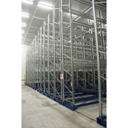 Rayonnage à palettes sur bases mobiles OHRA - stockage compact des marchandises palettisées_3