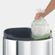 Sacs PerfectFit compostables -Code C (10-12 litres), Rouleau de 10 sacs pour poubelles Brabantia_3