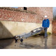 Sherpascopic télescopique - Plateforme de travail en aluminium - Tubesca - Hauteur d'accès max 4,46m avec stabilisateurs réglables et garde-corps rigide_3