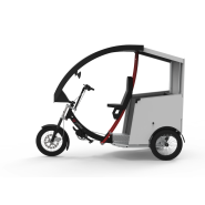 Yokler T - Vélotaxi professionnel avec portes latérales et plancher bas - Vélo taxi électrique_3