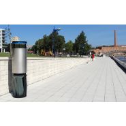 Sloop - Poubelle Publique - Larus - acier/inox - 80 + 80 L_3