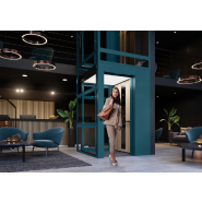 Ascenseur cabine -  portes coulissantes, commande automatique, normes ERP - Cibes C1 Pure_3