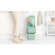 Poubelle Brabantia Sort & Go - 25 litres - Jade Green - Multi-talent - Volume M (25 L)_3