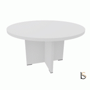 Table de réunion ronde TAK- Mobel Linea - Blanc_3